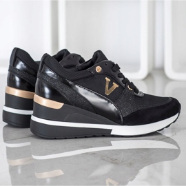 Vinceza Vincez Wedge Sneakers svart 2