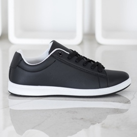 SHELOVET Casual svarta sneakers 1