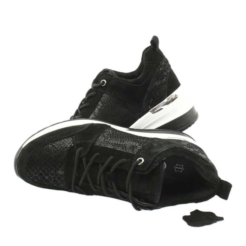 Kvinnors sportskor bundna Filippo DP1505 / 20 svart 4