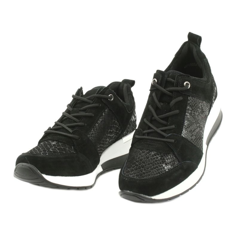 Kvinnors sportskor bundna Filippo DP1505 / 20 svart 2