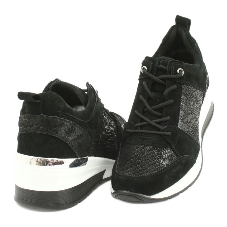 Kvinnors sportskor bundna Filippo DP1505 / 20 svart 3