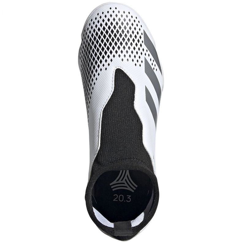 Adidas Predator 20.3 Ll In Jr FW9213 fotbollsskor grå vit 1