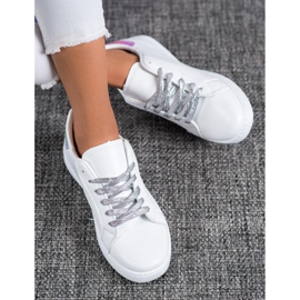 SHELOVET Trendiga sportskor vit 1