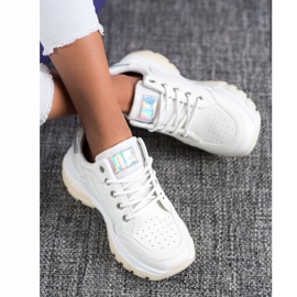 SHELOVET Eco Leather Sneakers vit 2