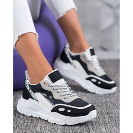 Kayla Sneakers med Holo -effekt svart 1