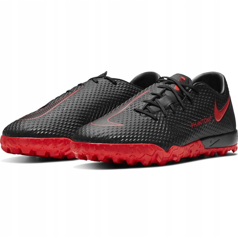 Nike Phantom M Gt Academy Tf CK8470 060 fotbollsskor svart röd svart 2