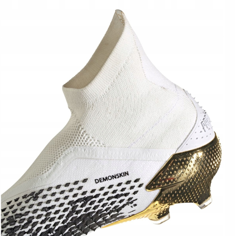 Adidas Predator 20+ Fg M FW9175 fotbollsskor grå / silver, vit, svart, guld vit 2