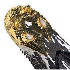 Adidas Predator 20+ Sg M FW9176 fotbollsskor grå / silver, vit, svart, guld vit 1