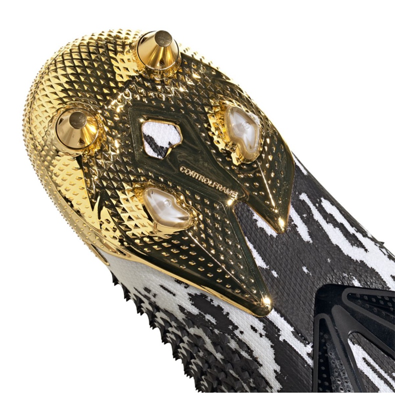 Adidas Predator 20+ Sg M FW9176 fotbollsskor grå / silver, vit, svart, guld vit 1