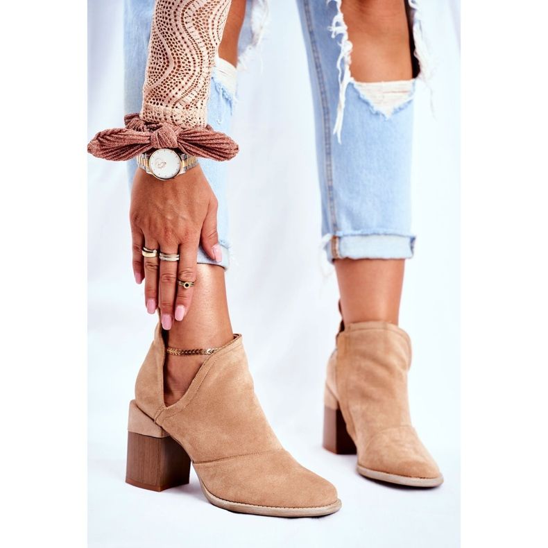 MSMG Dam stövletter Beige Cut Meliori 1