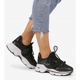 Svarta Lycra sneakers C947 1