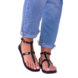 Lu Boo Sandaler Romans, japanska Lento Black svart 2