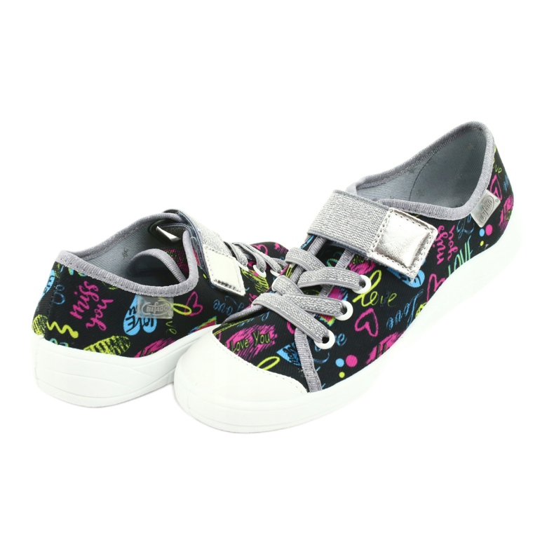 Befado barnskor 251Q137 svart grå mångfärgad 2