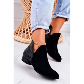 Damstövlar Maciejka Leather Black Snake 04091-72 svart 1