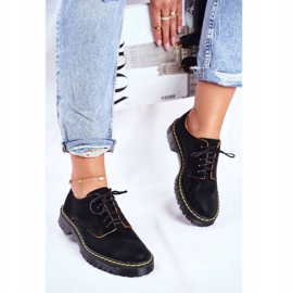 Kvinnors Brogues Oxfords Läder Svart Maciejka 04087-01 1