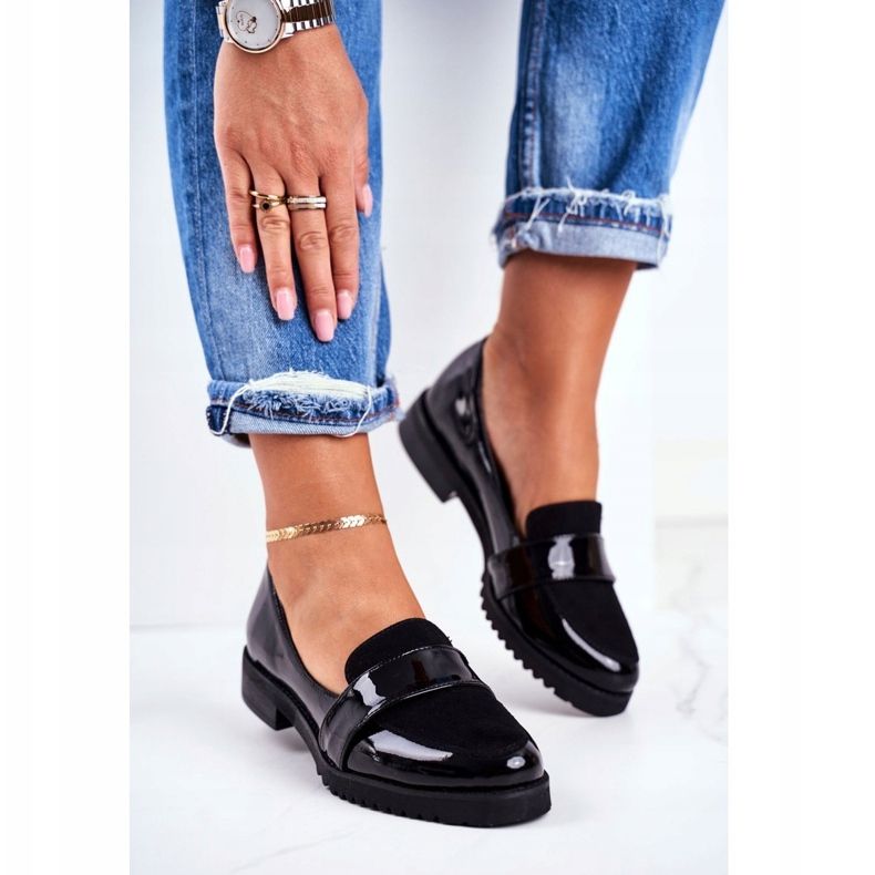 Dam Loafers Lordsy Patent Leather Black Nicole 2589 svart 1