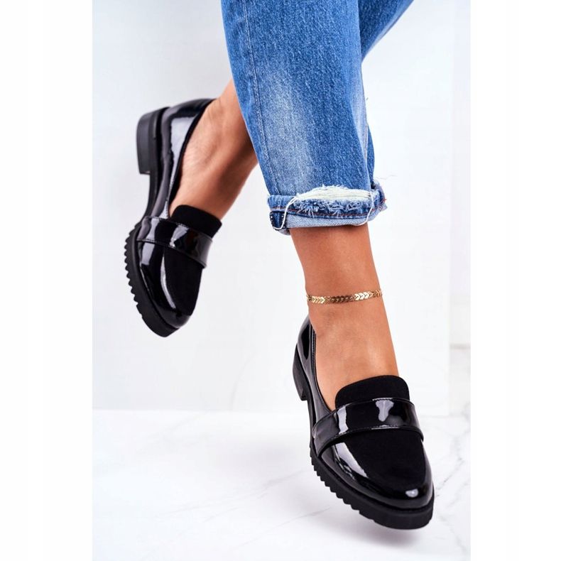 Dam Loafers Lordsy Patent Leather Black Nicole 2589 svart 2