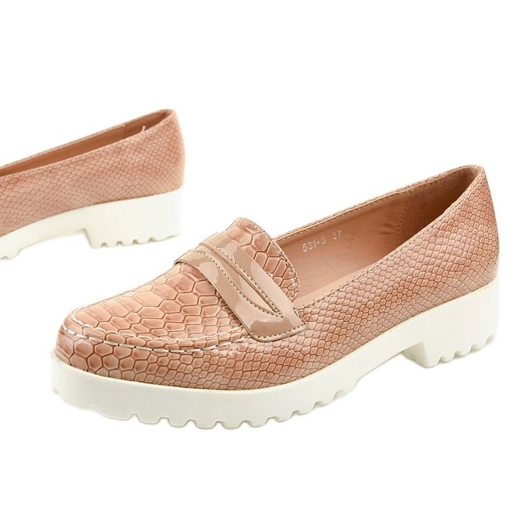 RS-WED2 beige slip-on skor brun 1