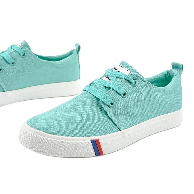 Gröna klassiska damskor T-1743 1