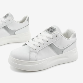 Vita ekolädersneakers LLQ206-26 1