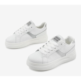 Vita ekolädersneakers LLQ206-26 2