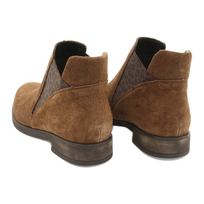 Gamis Slip-on ankelboots i mocka 4036 brun 5