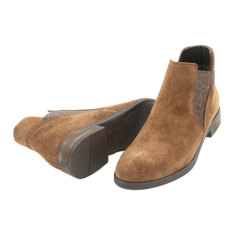 Gamis Slip-on ankelboots i mocka 4036 brun 3