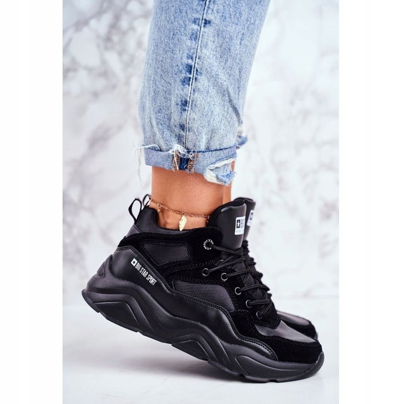 Kvinnors sportskor Big Star Black GG274644 svart 1