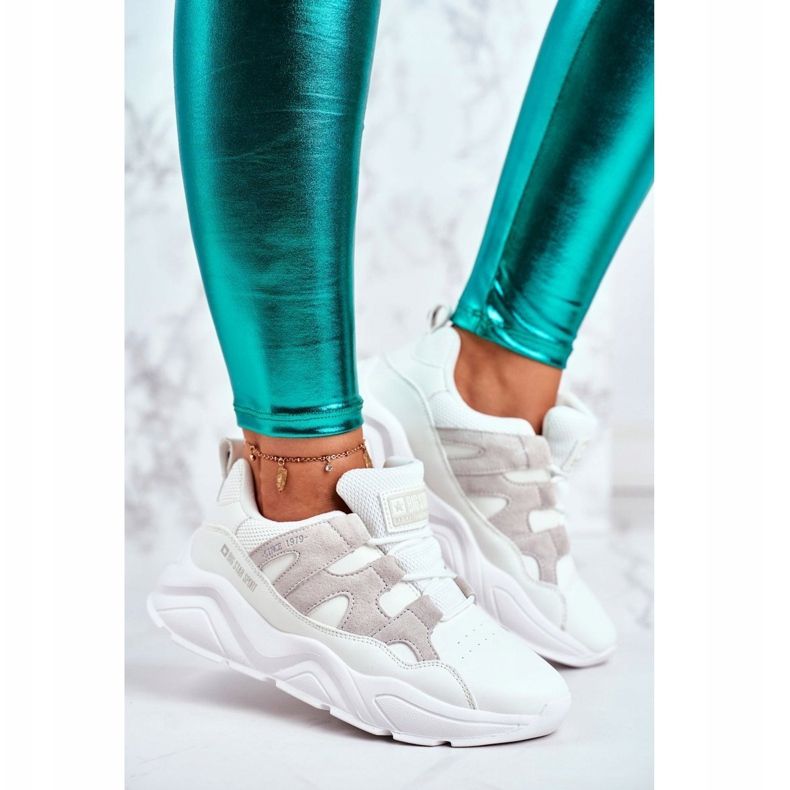 Kvinnors sportskor Big Star White GG274635 vit 1