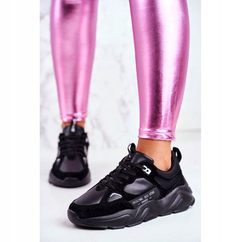 Dam Sneakers Big Star Black GG274654 svart 2