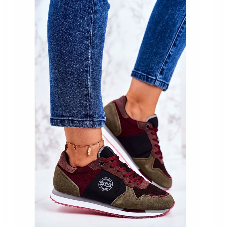 Youth Sports Big Star Grey och Claret GG274459 röd grå 2