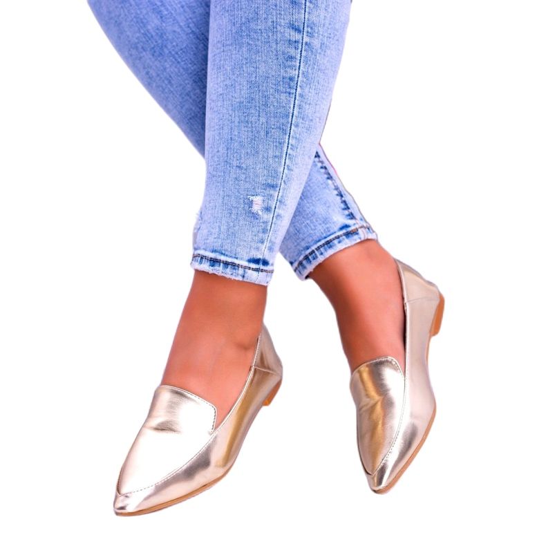 Golden Mirror Loafers för kvinnor Lu Boo Mireldo gyllene 1