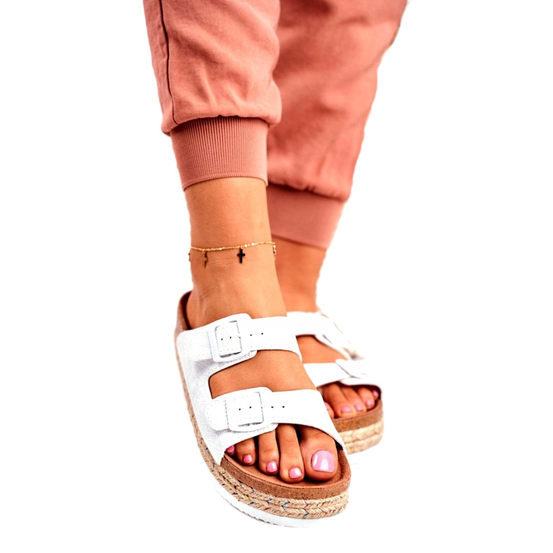 Dam Tofflor Big Star White FF274665 vit mångfärgad 2