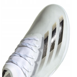 Adidas X Ghosted.1 In M EG8171 fotbollsskor vit svart, vit, guld 3