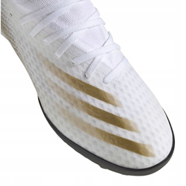 Adidas X Ghosted.3 Tf M EG8199 fotbollsskor svart, vit, guld vit 2
