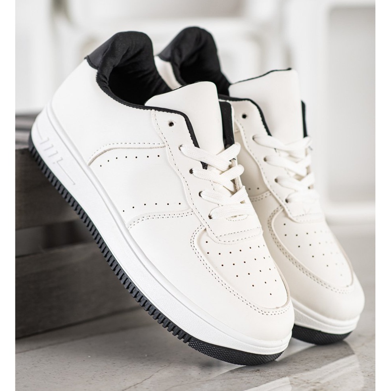 SHELOVET Sneakers På Paltform vit 1