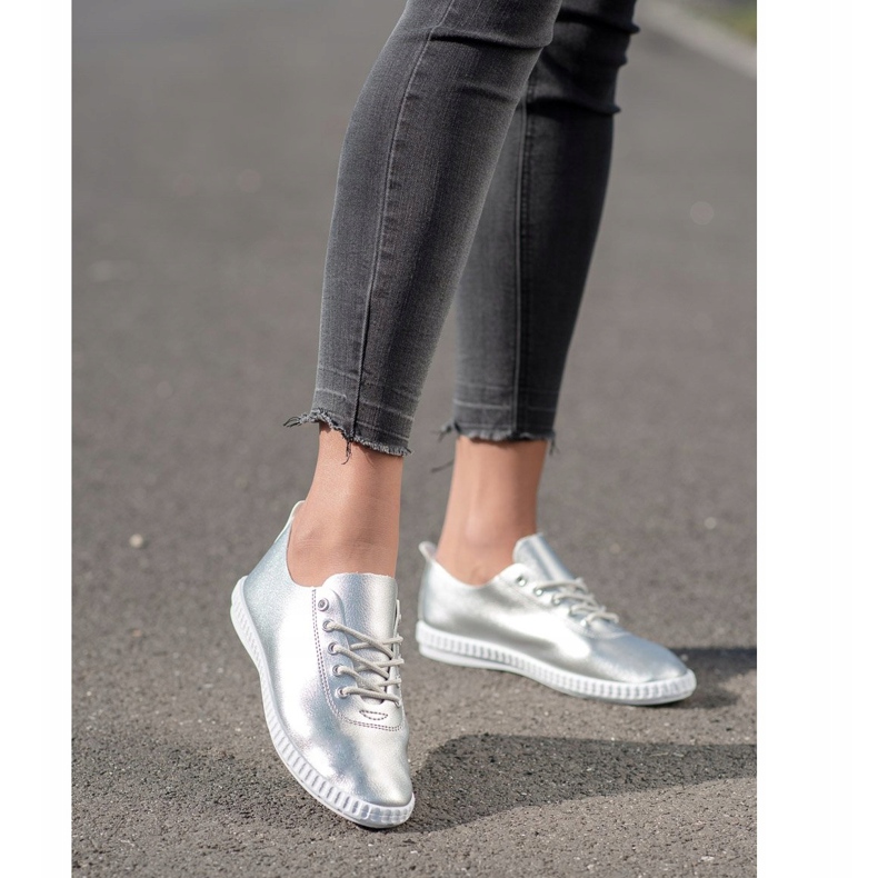 SHELOVET Silverskor med ekoläder 1