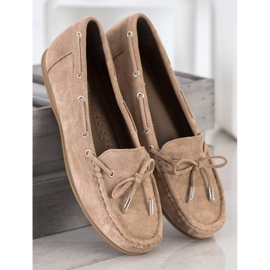 SHELOVET Casual Beige Loafers 2
