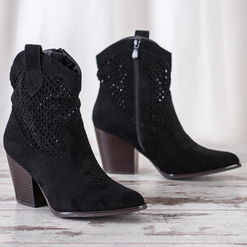 Erynn Black Openwork Cowgirls svart 1