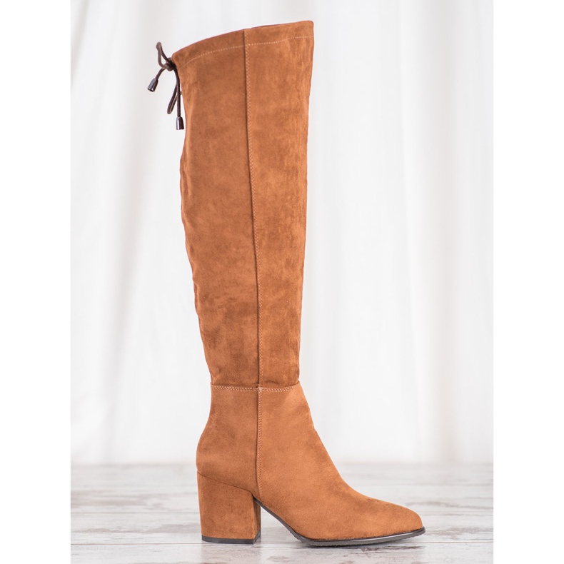 VINCEZA mocka stövlar brun 2