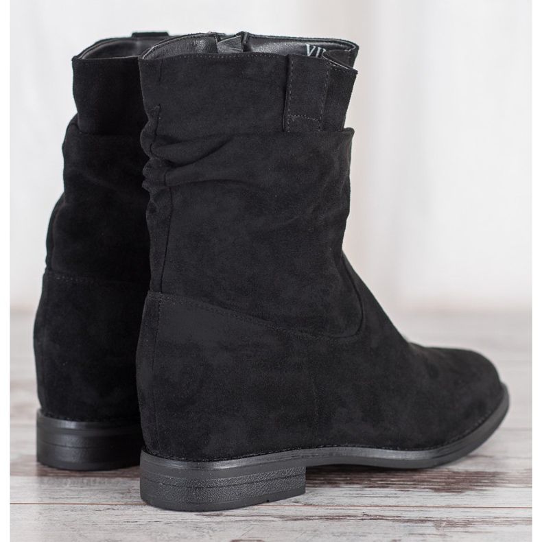 Cowboystövlar på VINCEZA -kilen svart 2