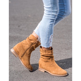 Cowboystövlar på VINCEZA -kilen brun 1