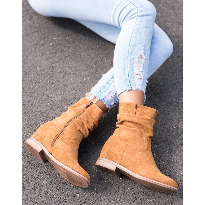 Cowboystövlar på VINCEZA -kilen brun 2