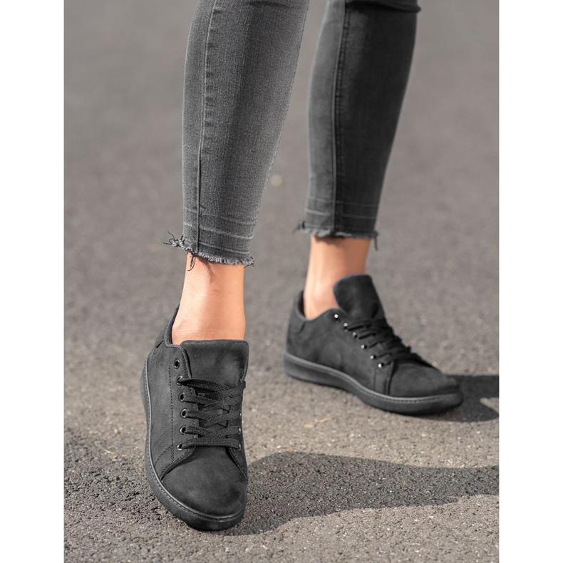 SHELOVET Svarta mocka sneakers 2