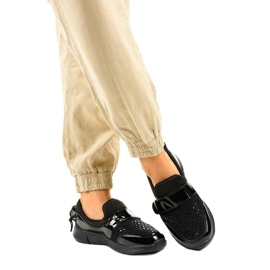 Svarta B120 slip-on sportskor 2