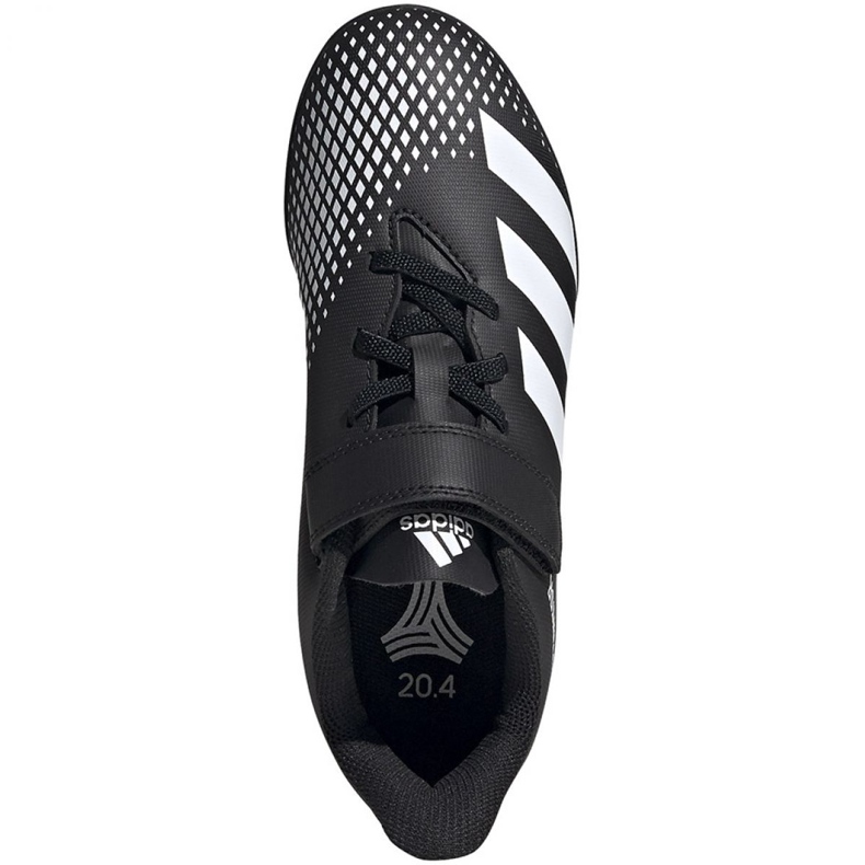 Adidas Predator 20.4 H&amp;L Tf Jr FW9225 fotbollsskor vit svart 1