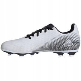 Adidas X GHOSTED.4 FxG M FW6783 fotbollsskor vit, vit, svart vit 2