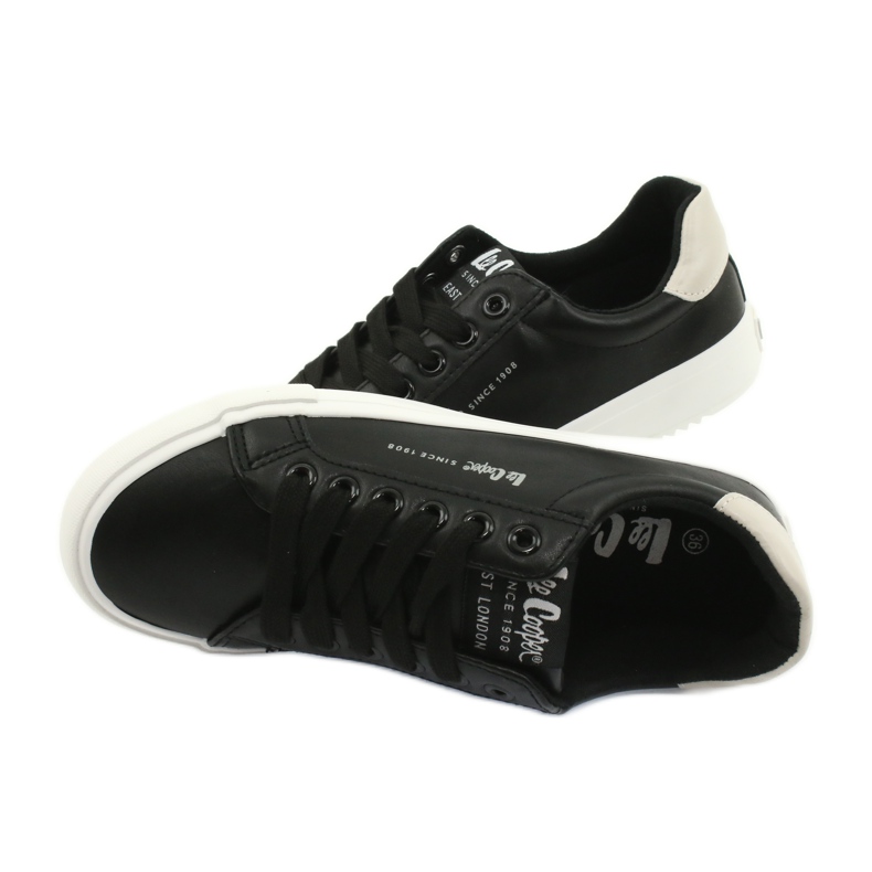 Lee Cooper Kvinnors eko-läder sneakers LCJL-20-31-071 svart 4