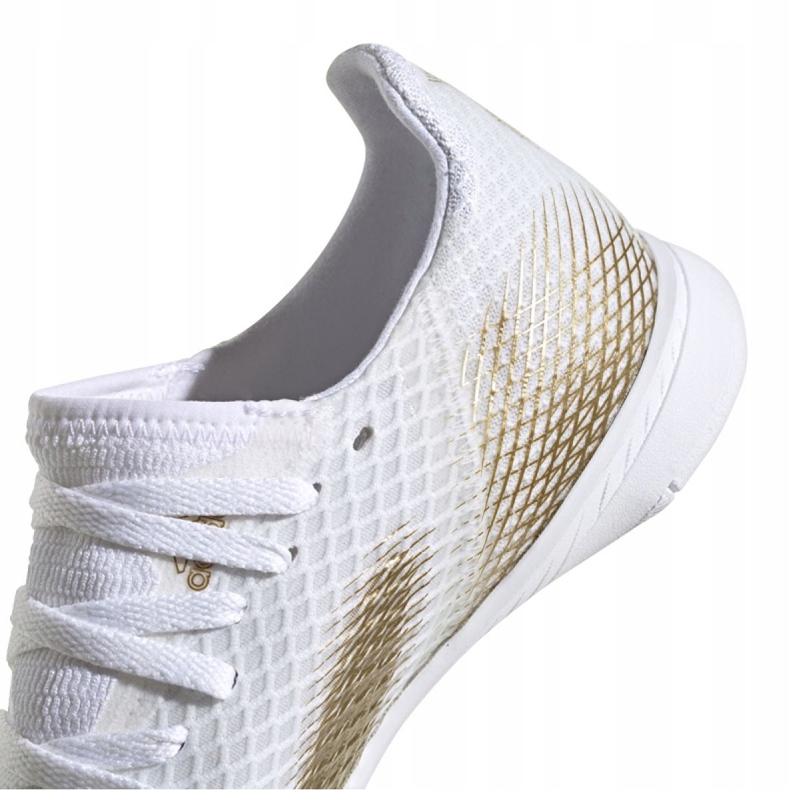 Adidas X Ghosted.3 In Jr EG8225 fotbollsskor grå / silver, vit, guld vit 1