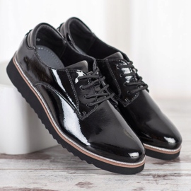 Läderskor VINCEZA svart 1